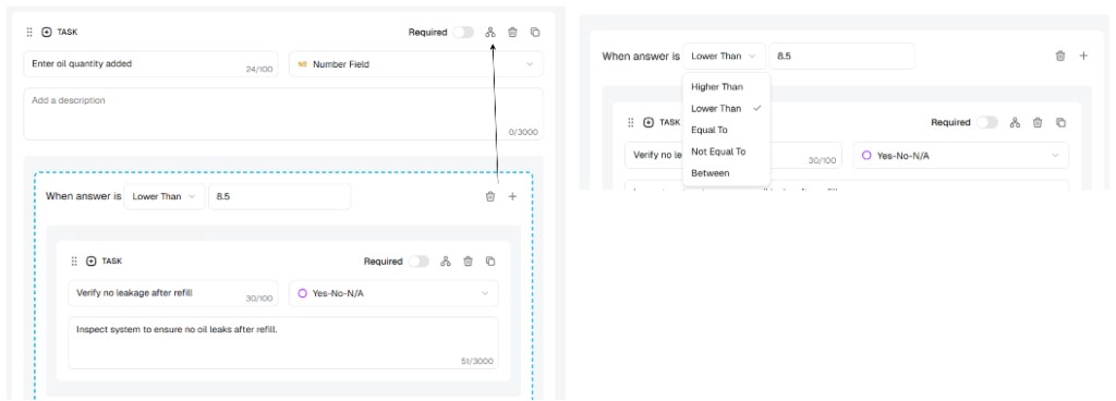 Builder showing Heading, Task, and Callout component examples